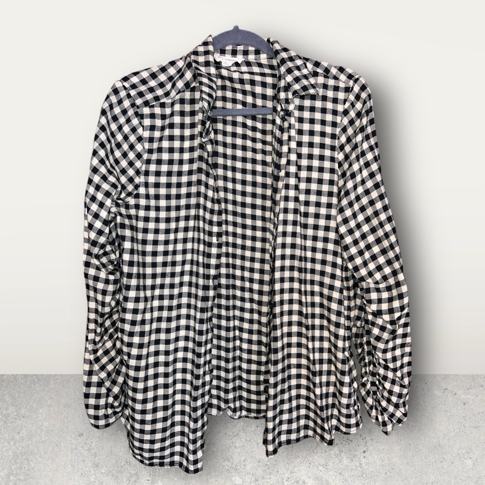 Black and White Checkered Shirt